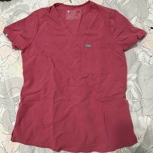 Figs scrub set- worn twice. Breast Cancer Awareness edition